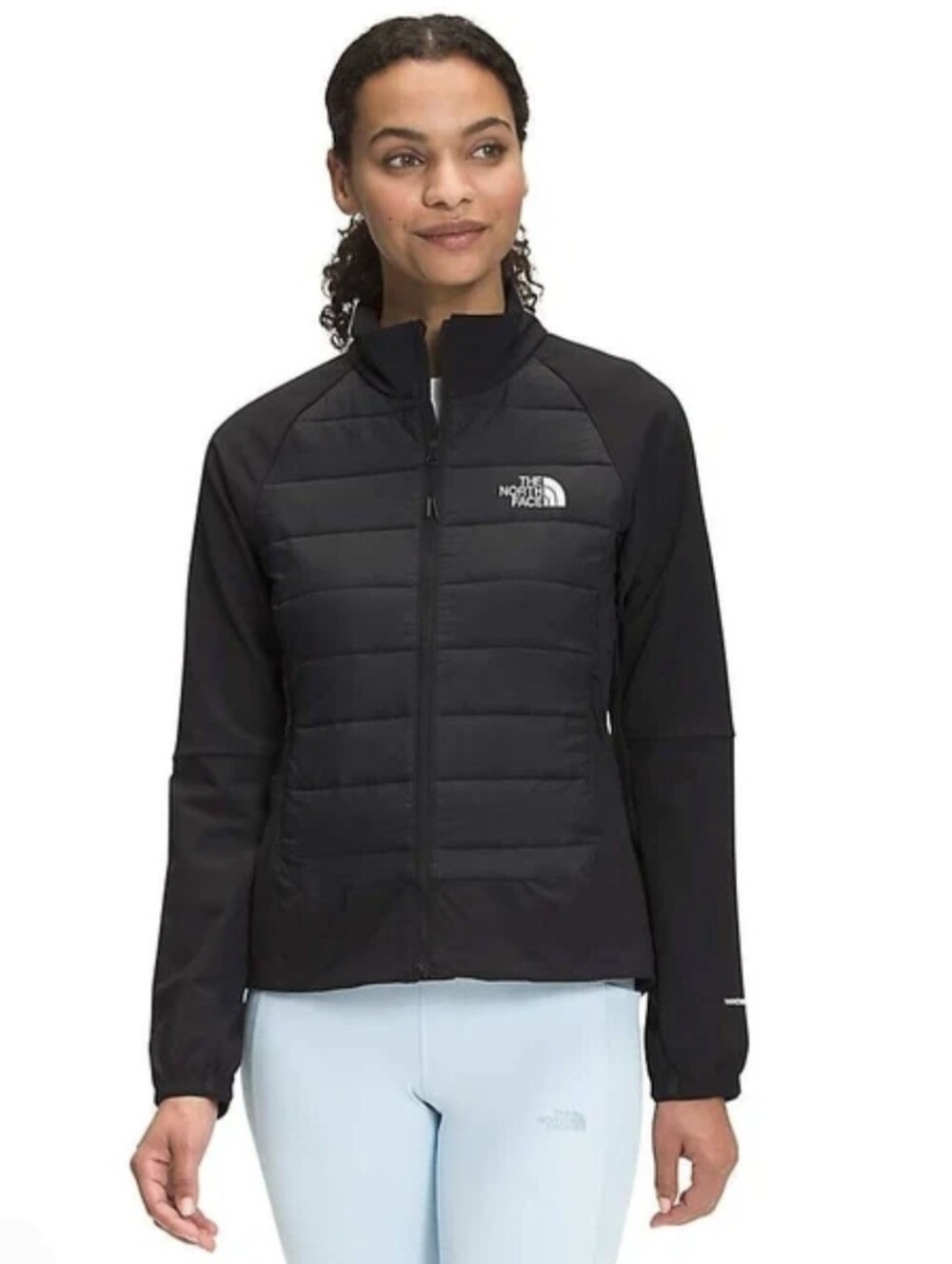 The North Face Womens Large Shelter Cove Hybrid Jacket Quilted Full Zip Windwall